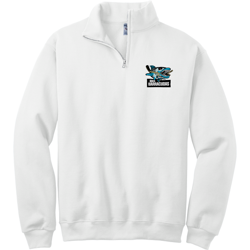 Boca Barracudas NuBlend 1/4-Zip Cadet Collar Sweatshirt