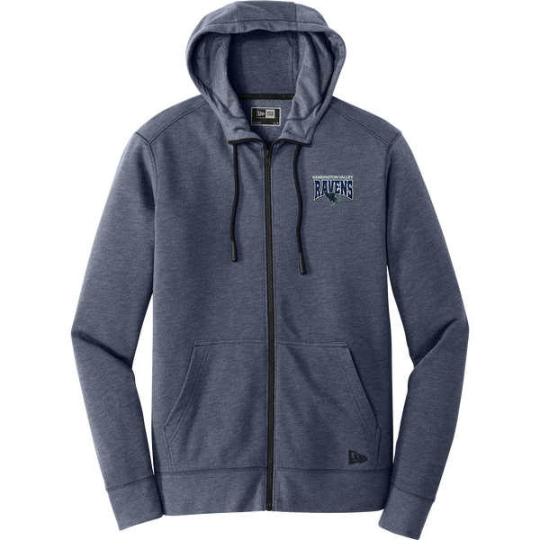 Kensington Valley Ravens New Era Tri-Blend Fleece Full-Zip Hoodie