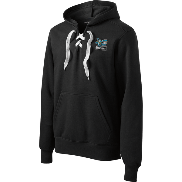 Boca Barracudas Lace Up Pullover Hooded Sweatshirt